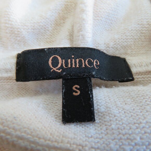 QUINCE Brushed Lounge Cropped Pullover Hoodie in Heather Oatmeal Lounge - Size S - Picture 14 of 15